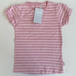 Size 4-5 Jojo Maman Bébé Pretty T-Shirt New with tags Ruffle sleeve back buttons